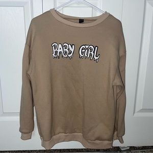 drop shoulder graphic pullover. oversized.